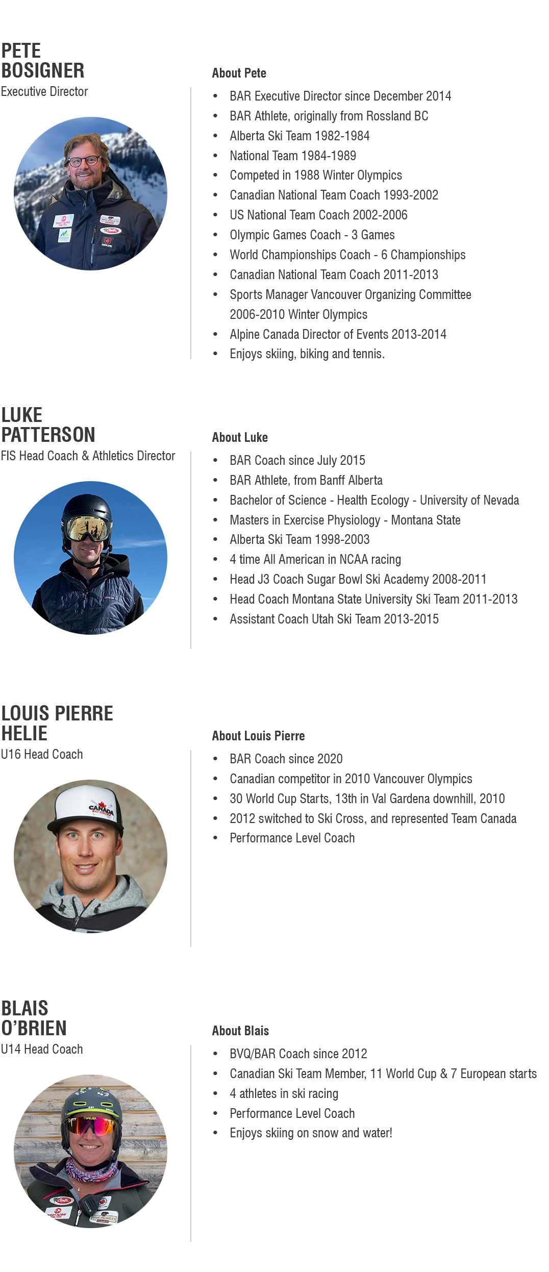 Banff Alpine Racers & Bow Valley Quikies site by RAMP InterActive